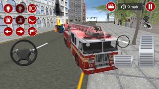 Truck Pemadam Kebakaran - Terjadi Kebakaran di Pertamina - Real Fire Truck Driving screenshot 4