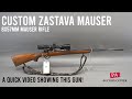 391 Zastava Custom Sporter Mauser Rifle, 8x57 Mauser - A Quick Video in our Photo Booth