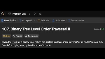 Binary Tree Level Order Traversal II | Simple solution | LeetCode 107 | Golang