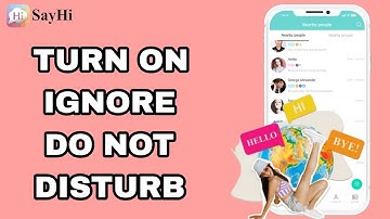How To Turn On Ignore Do Not Disturb On SayHi App