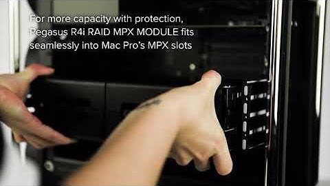 Promise Pegasus R4i and Pegasus J2i Product Introduction For MacPro2019