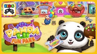 Baby animals go to an amusement park in game for kids Panda Lu Fun Park от TutoTOONS * iOS | Android screenshot 1