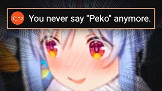 Pekora Notices Comment Say She Never Says \