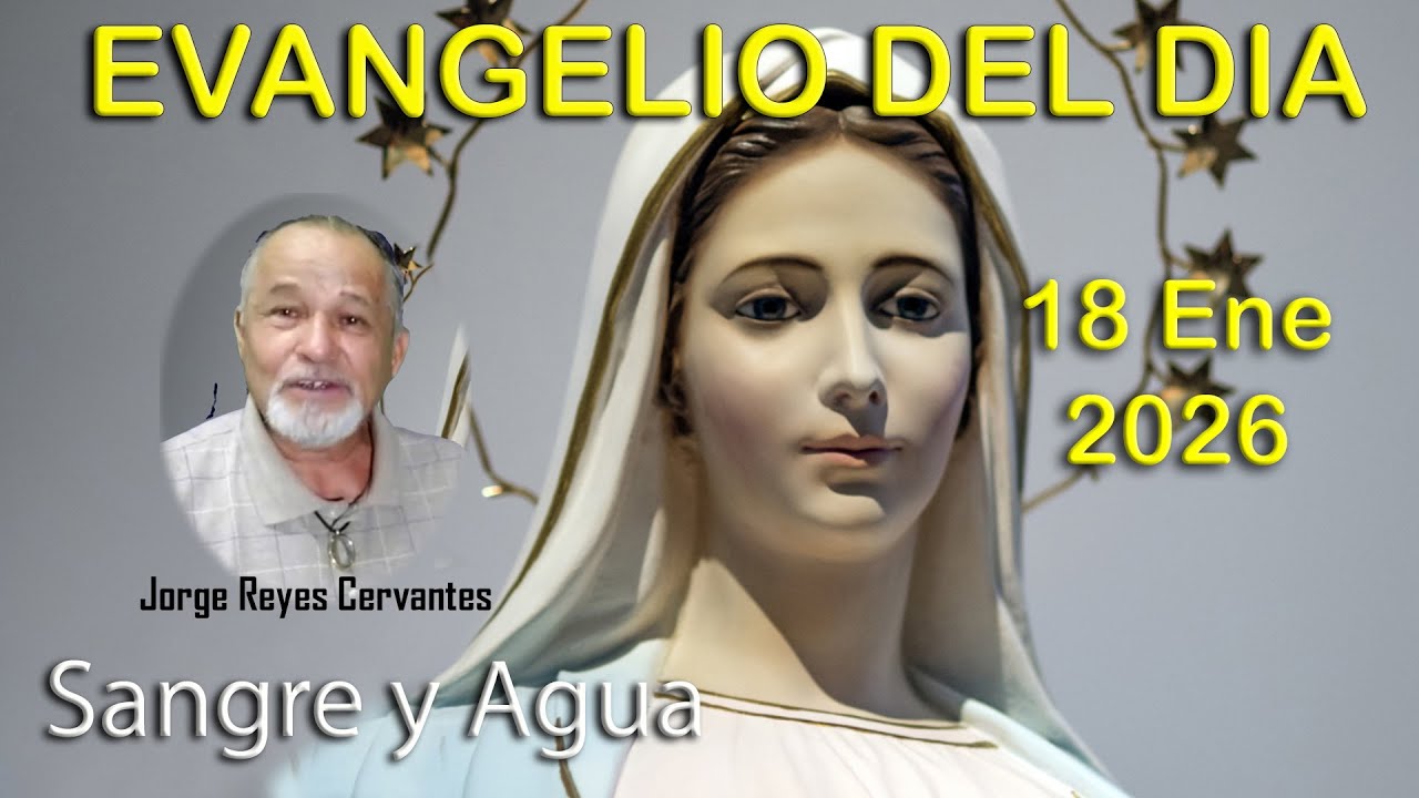 Evangelio Del Dia Hoy - Domingo 18 Enero 2026- Sangre y Agua