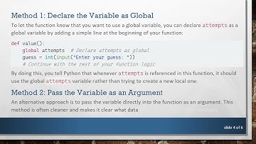 Fixing UnboundLocalError in Python: How to Properly Handle Variable Scope