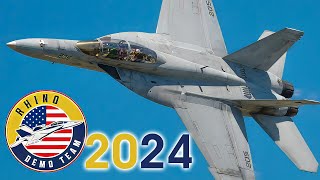 Thrilling showcase: Navy Rhino Demo Team 2024 action