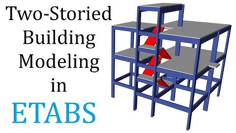 2 Storied Residential Building Modeling & Loads in ETABS | Civil Engineering Tips