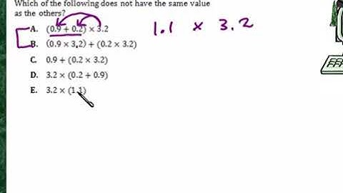 Praxis Application DEC037  Estimate computation with decimal numbers