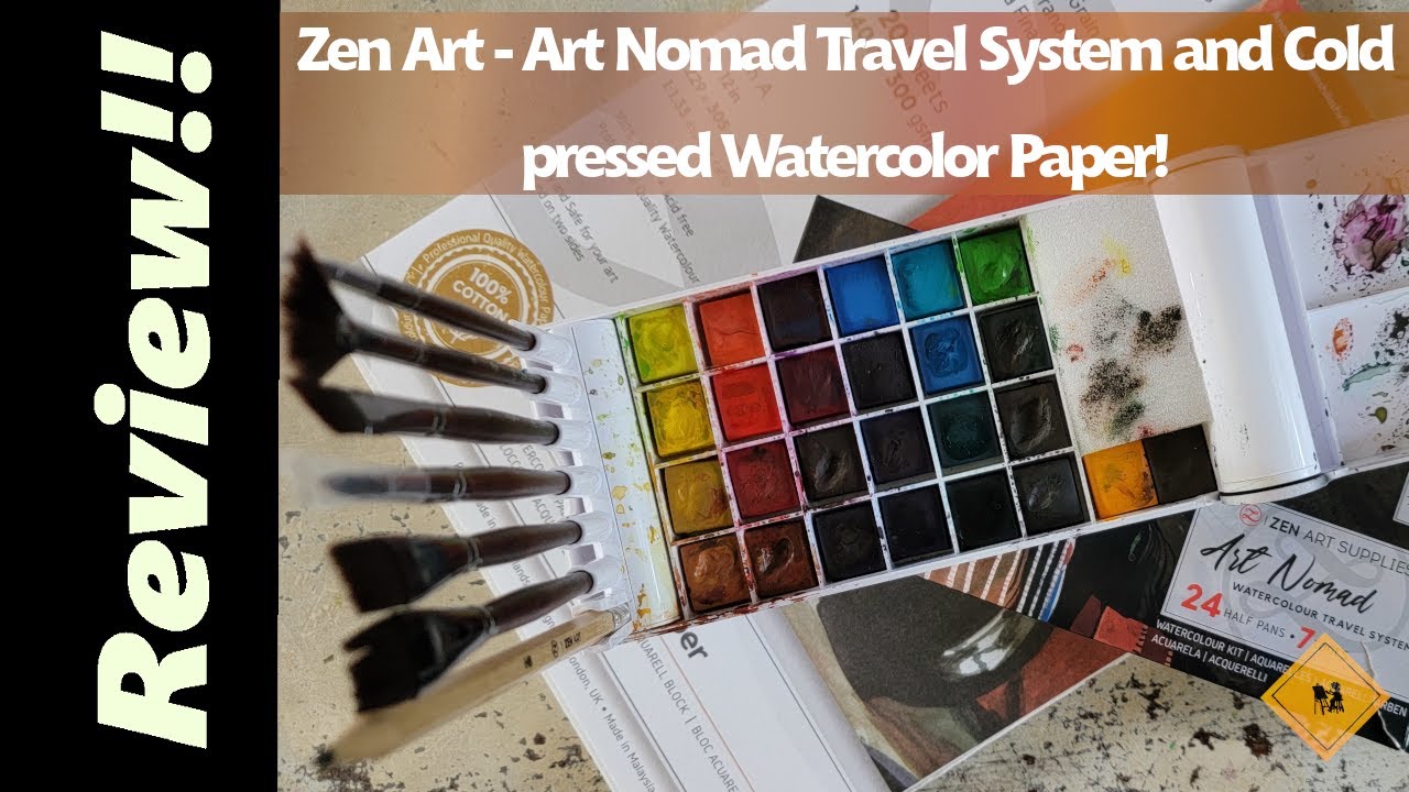 Travel Watercolor Paint Set for Sketching – ZenARTSupplies