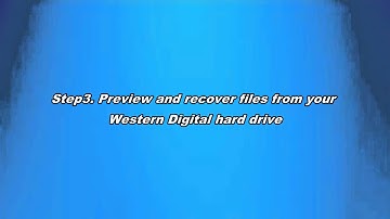 Western Digital Data Recovery  How to Restore Files on WD Hard Disk Drive