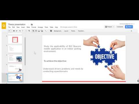 Thesis presentation about