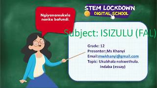 Grade 12 - isiZulu FAL | Ukubhala nokwethula - Ndaba screenshot 4