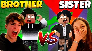 Little Sister VS Brother RAGE RUNNER! Winner gets $10,000 ROBUX!