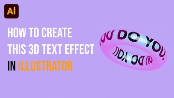 Donut text effect in illustrator | Create this amazing text effect in adobe illustrator 2021 #shorts