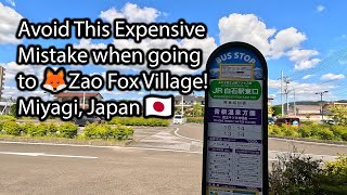 🦊 🦊 🦊 🇯🇵🇯🇵🇯🇵 How to get to Miyagi Zao Fox Village from Shiroishi Station
