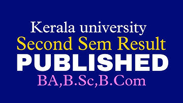 Kerala University Degree 2nd Semester Result Published|Latest Updates|BA,BSc,B.Com