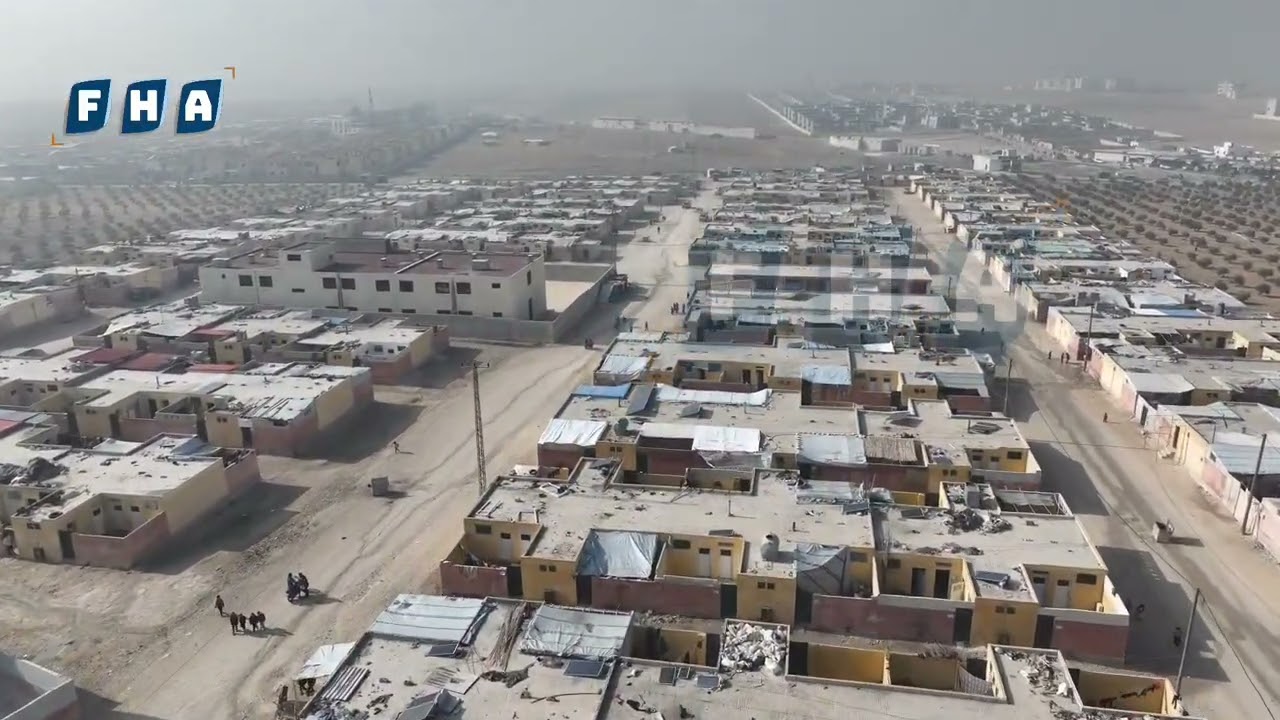 مشاهد جوية لتجمع عطاء2 الواقع قرب قرية الكوسا بريف جرابلس والذي يضم مهجّرين مو مختلف المدن السورية