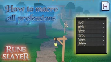 RUNE SLAYER I ALL PROFESSIONS MACRO
