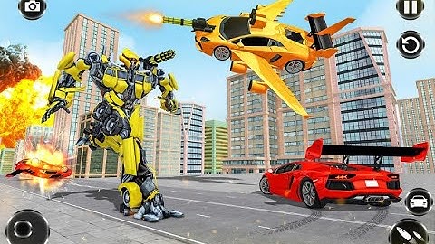 Amazing Flying Car Robot Part-2 | Rescue City Transformation Simulator Android GamePlay