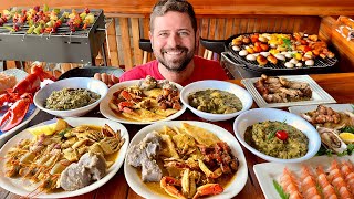 EPIC Food Feast in Mayaro Trinidad! 🇹🇹 Crab \u0026 Dumplings, Lobster, roast pork + Breadfruit Oil Down ! EPIC Food Feast in Mayaro Trinidad! 🇹🇹 Crab \u0026 Dumplings, Lobster, roast pork + Breadfruit Oil Down !