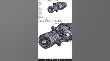Jet engine in solid works