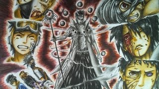 Drawing Obito Uchiha Jinchuuriki - Victim Of The Past, Threat Of The Future Sage Of The Six Paths