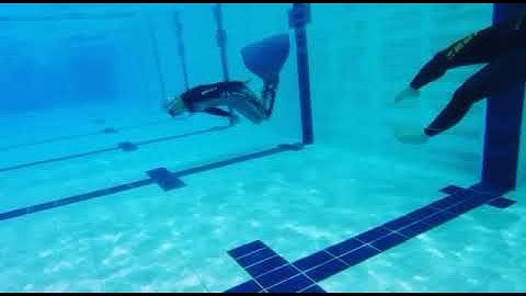 Dynamic (DYN) apnea / freediving Monofin turn