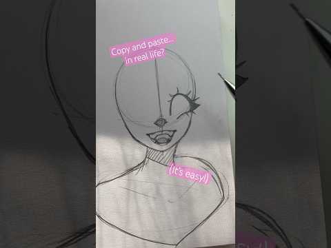 Copy and paste… in real life!? (Is it magic?)| Minuit Roux| #art #arttips