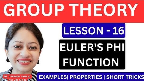 φ(n) Explained with Examples + Short Tricks | Exam Ready Bsc MSc Net Gate IITjam 