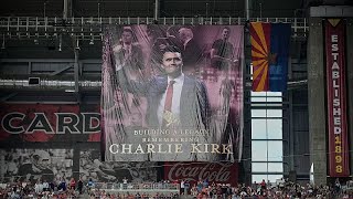 Trump arrives at memorial service for Charlie K...