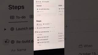 Goal Tracking using Notion