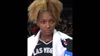 NaLyssa Smith sideline interview ahead of the fourth quarter