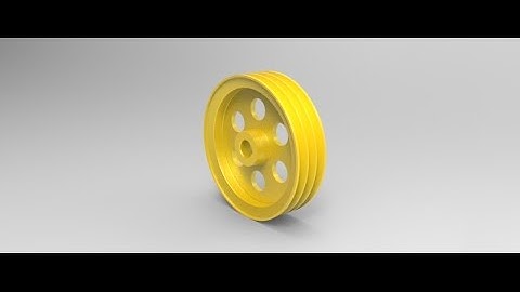 How to design V-Belt Pulley in Onshape