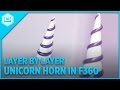 Layer by Layer - Unicorn Horn in Fusion 360