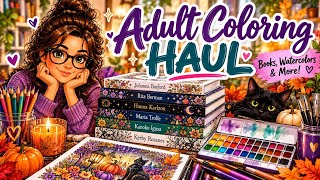 Adult Coloring Haul | Watercolors & Camilla D’Errico Books