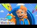 Blippi Wonders - Blippi Learns Rainbow Colors! | Blippi Animated Series | Cartoons For Kids