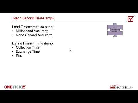 Nano Second Timestamp Handling