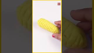 Learn How to Make Play Doh Sweet Corn for Kids #shorts #ytshorts #corn #viral