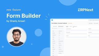 No-Code Form Builder in Frappe Framework | Shariq Ansari