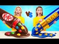 Real Food Vs Chocolate Food Challenge Funny Situations In Kitchen By Multi DO Challenge 
