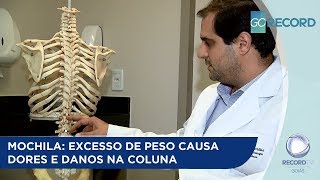 De peso região lombar na razão