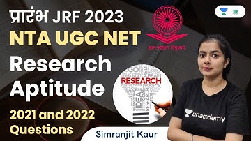 Research Aptitude | 2021 and 2022 Questions | NTA UGC NET | Simranjit Kaur