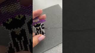 Brick stitch bead weaving 🐈‍⬛