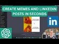 Chatgpt plugin review meme creator generate memes in seconds with ai