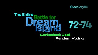 The Entire BFDI Contestant Cast Random Voting Eps. 72, 73, & 74