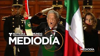 Primer grito de AMLO y el debut de la guardia nacional mexicana | Noticias Telemundo