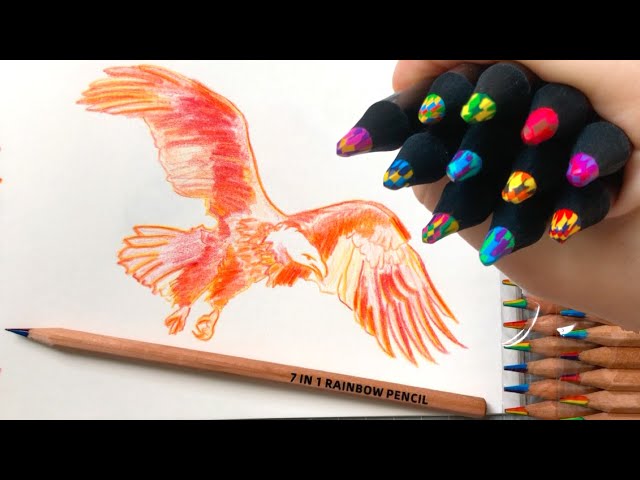 How I use RAINBOW and MAGIC JUMBO pencils (review) 
