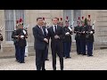 French President Macron welcomes China&#39;s Xi to Elysee Palace