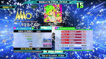 [DDR A20+] Give Me (ESP-15) 999,740 PFC