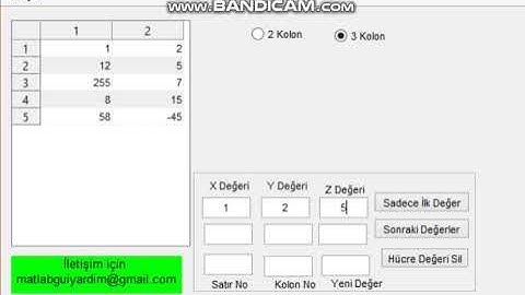 Matlab-Gui Uitable Manuel Veri Girişi #matlab #matlab_projects